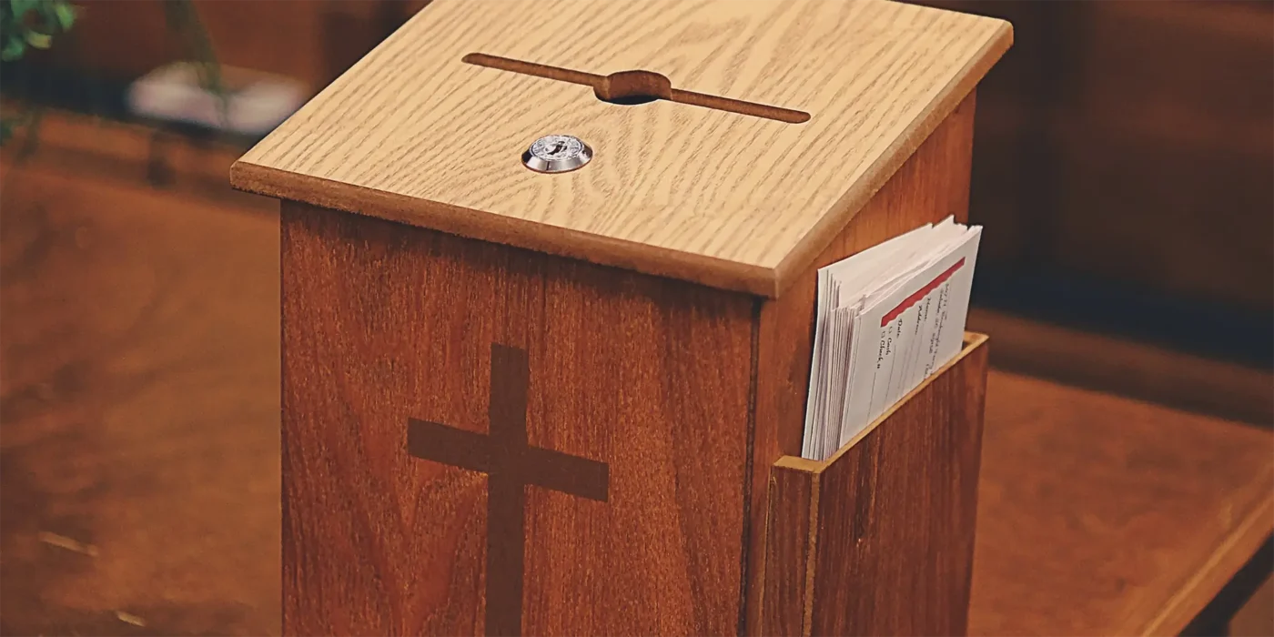 Church collection box